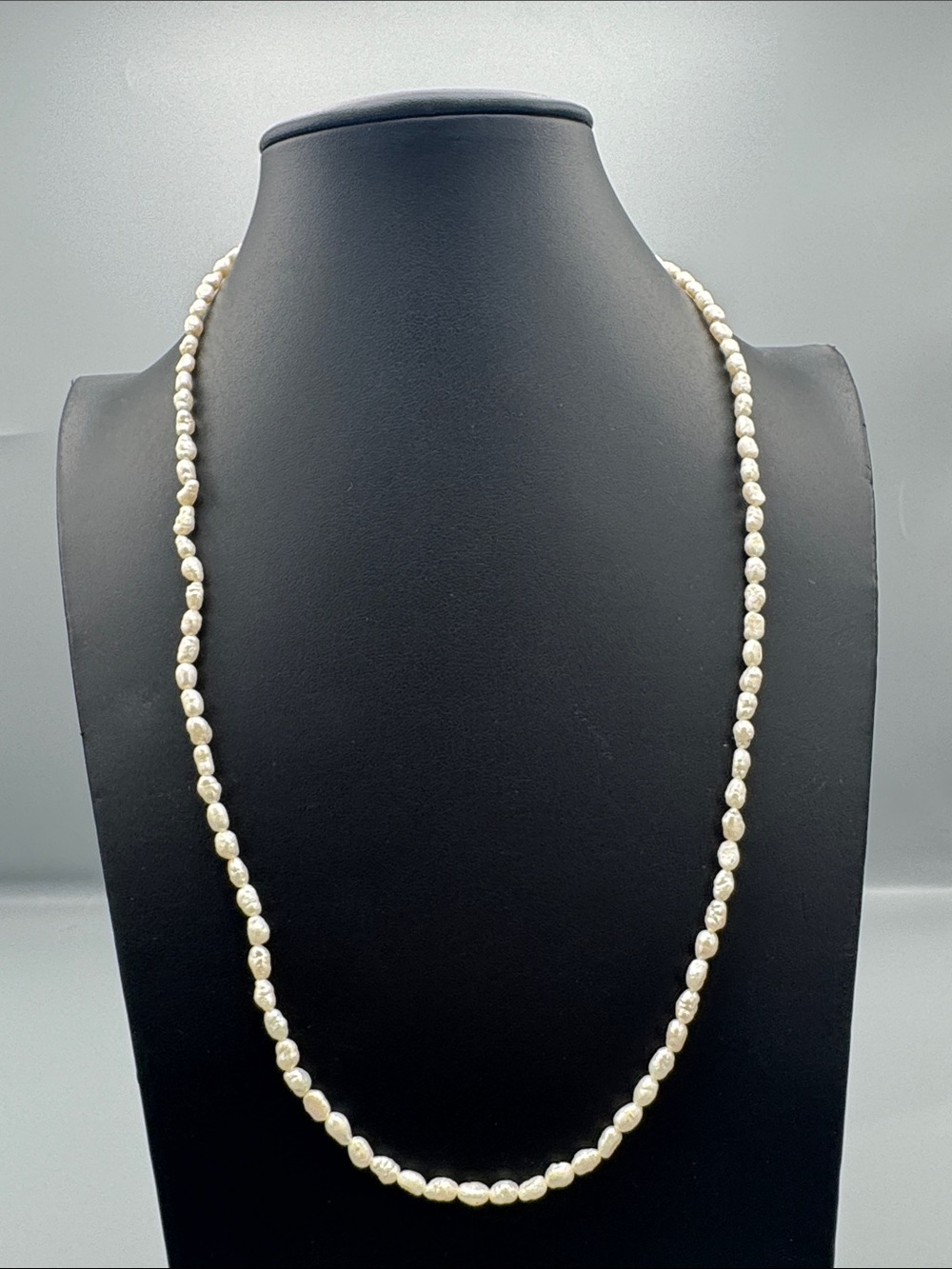 Classic Genuine White Pearl Strand Necklace